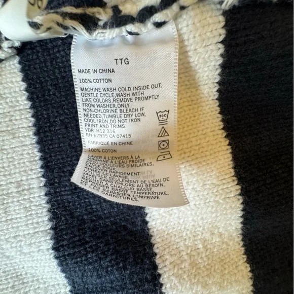 Nautica Men’s Breton Stripe Cardigan Size: XXL - Picture 8 of 8